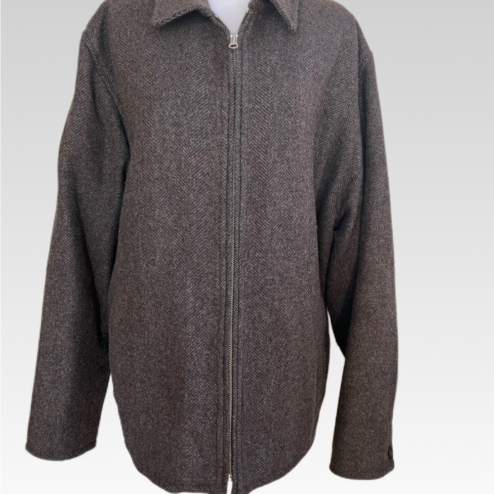 GAP Men's Zip-Up Brown jacket  size L